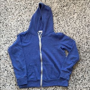 Forever 21 Blue Zip Up Hoodie